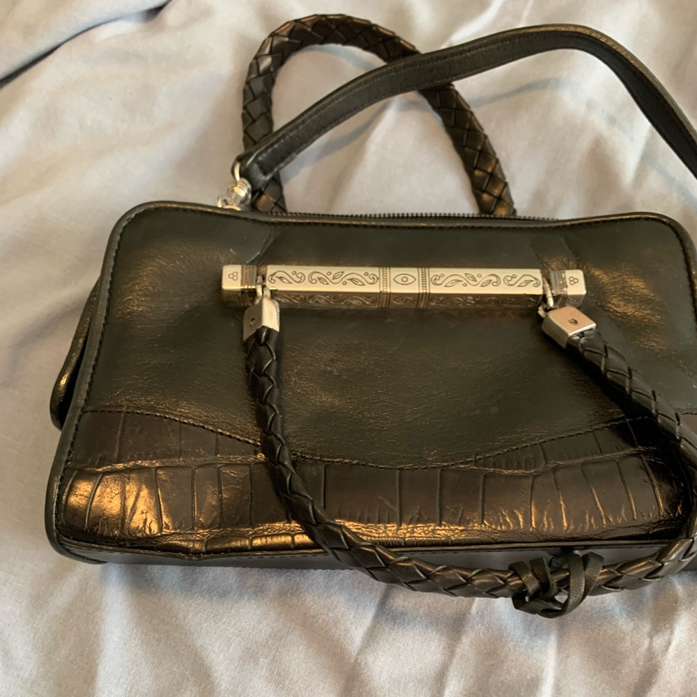 Black Crossbody bag.  Small bag, big organization.